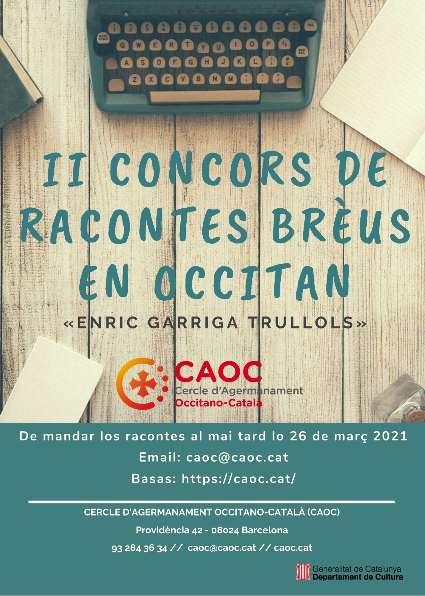 II Concors de racontes brèus en occitan – Enric Garriga Trullols