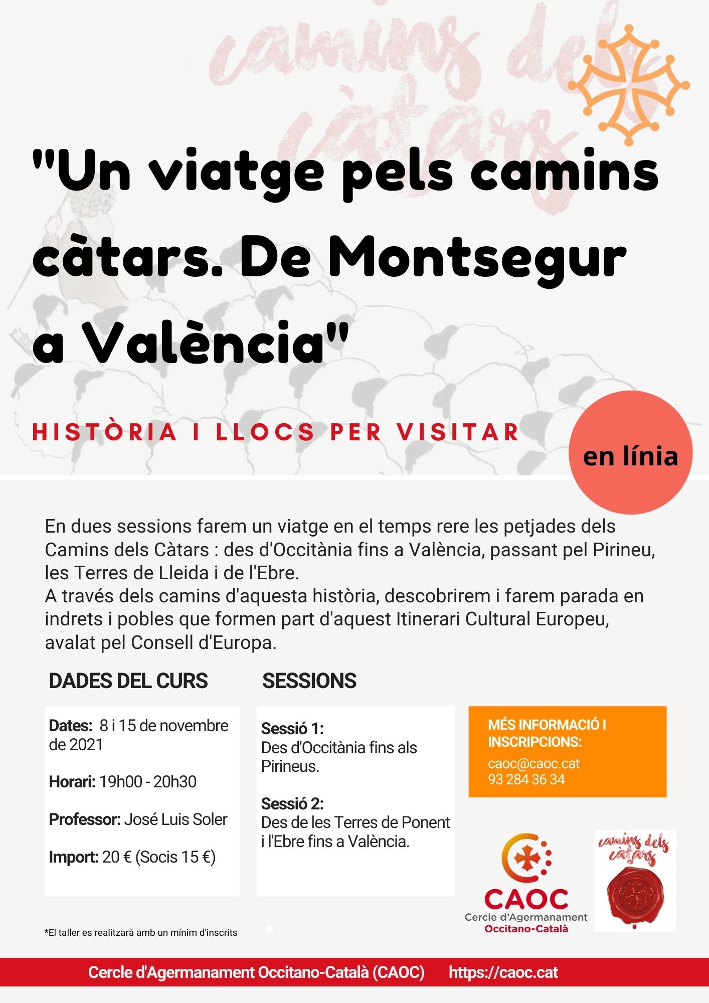 “Un viatge pels camins càtars” – taller en línia