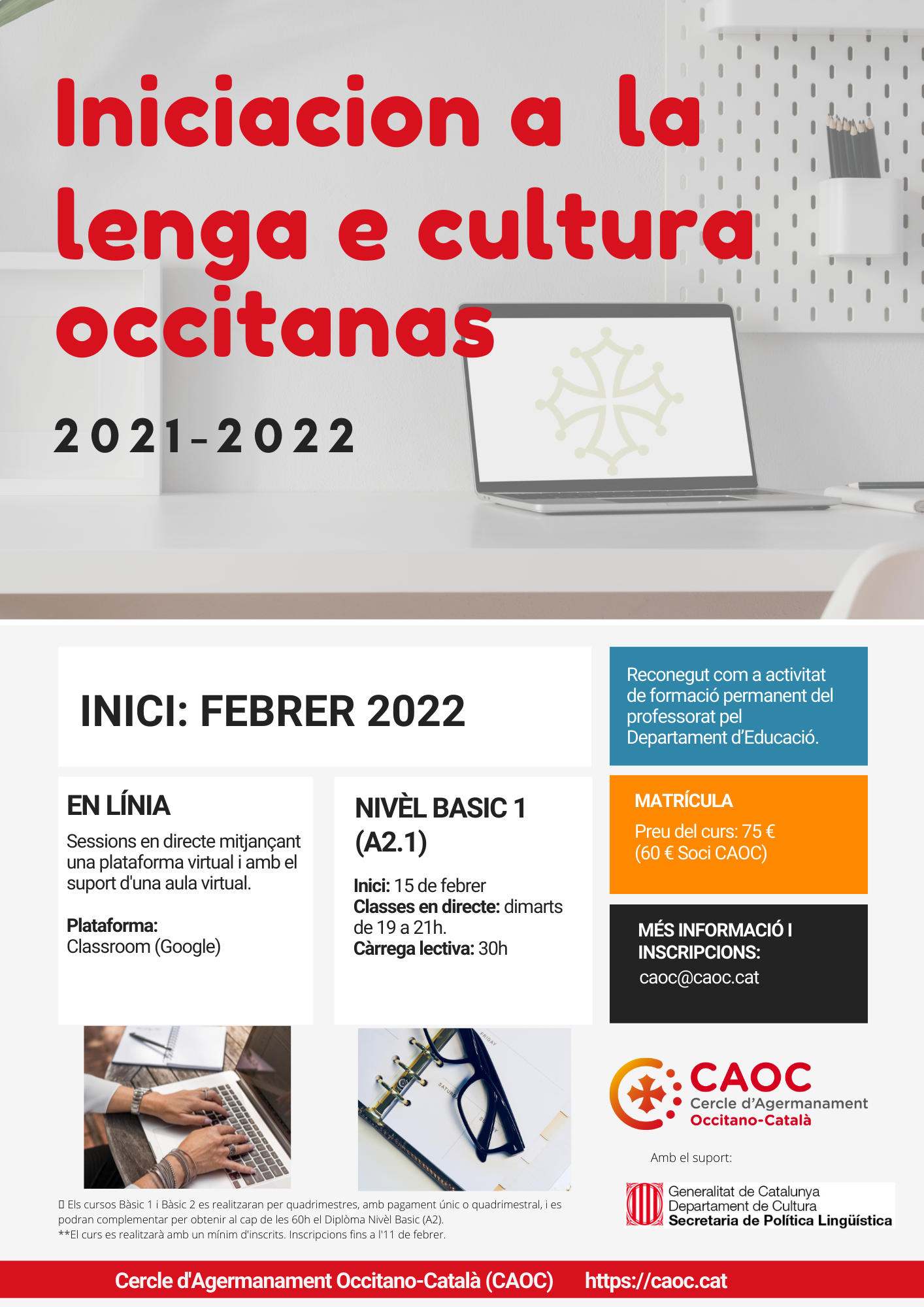 Nou curs d’occità! Bàsic 1, iniciació