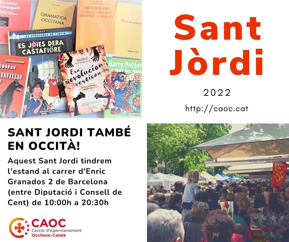 Aquest Sant Jordi el CAOC surt al carrer