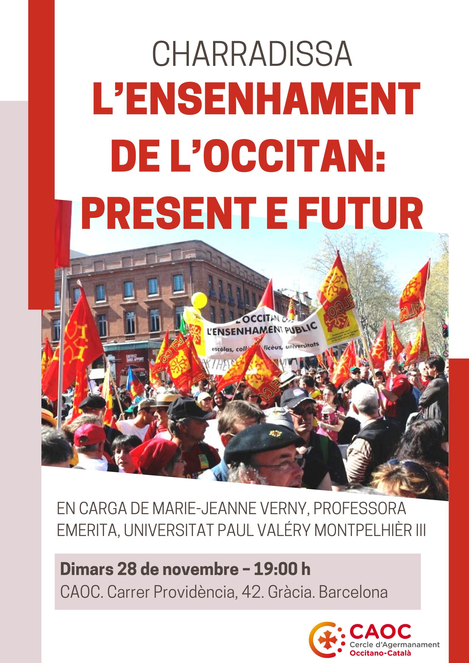 Charradissa “L’ensenhament de l’occitan: Present e futur”